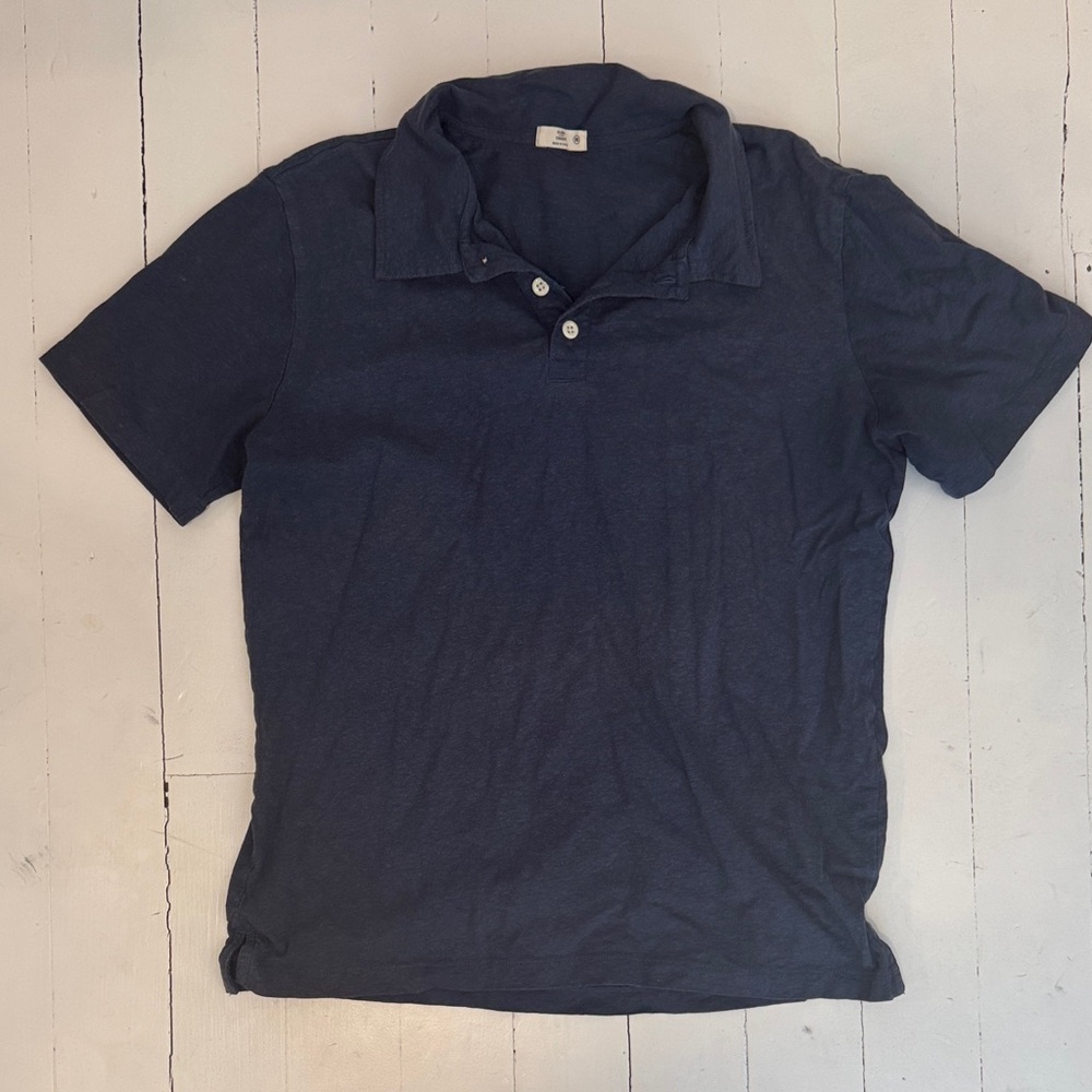 Flint and Tinder Dark Blue Polo Shirt